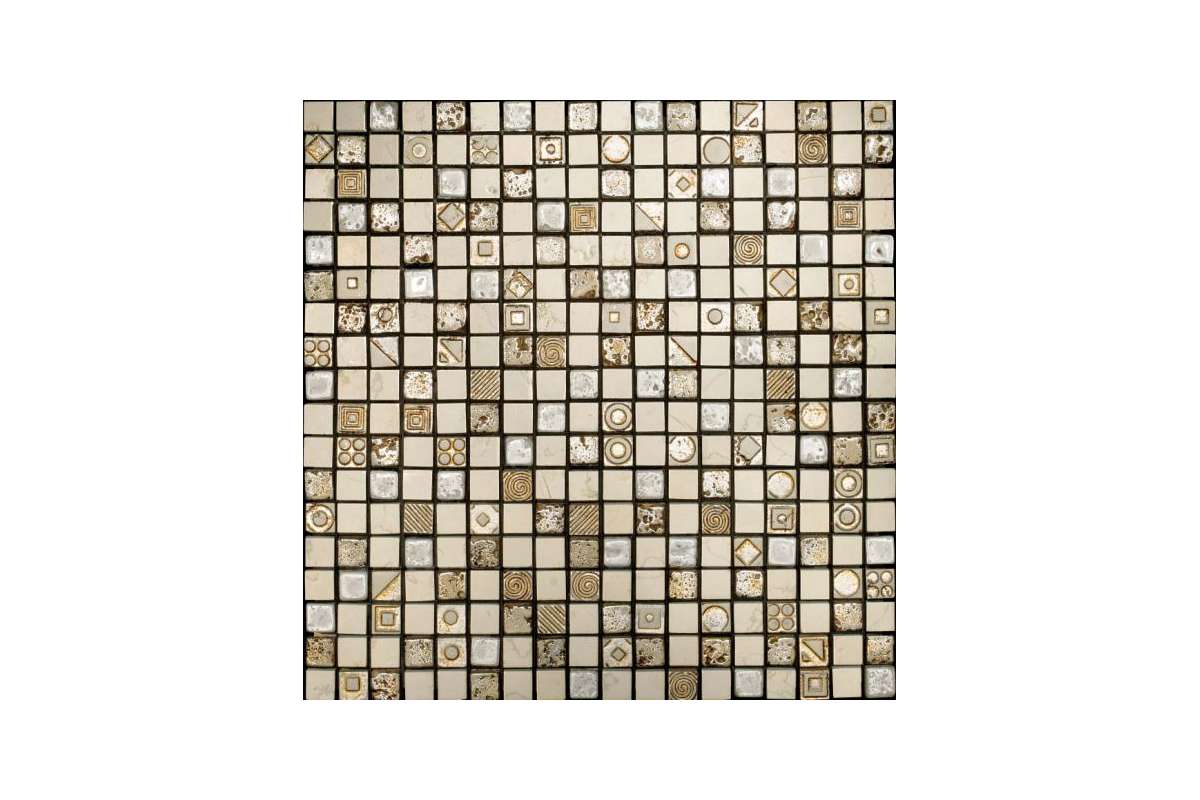 Мрамор Petra Antiqua Lacche 2 Caleidos 1 Mosaico Cm 1,5 X 15