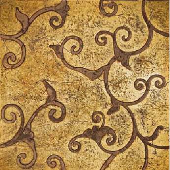 Мрамор Petra Antiqua Lacche 1 DAMASCO 1 Fondo Oro - Decoro Radica 30,5 x 30,5