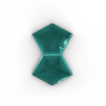 Керамогранит AcquarioDue Papillon Lucida Verde Acqua