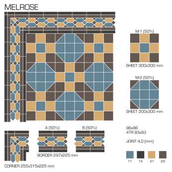 Керамогранит TopCer Victorian Designs (Викториан Дизайн) Melrose