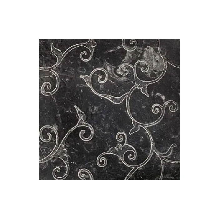 Мрамор Petra Antiqua Lacche 1 DAMASCO 2 Fondo Nero Marquinia - Decoro Naturale 30,5 x 30,5