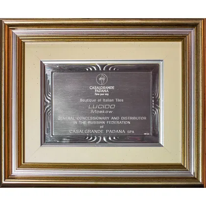 Диплом от Casalgrande Padana