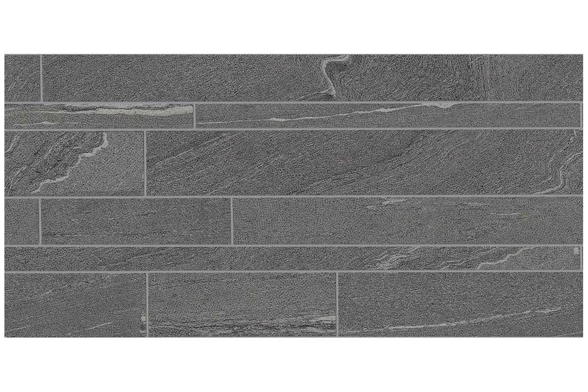 Керамогранит Ergon by Emil Group Stone Talk Listelli Sfalsati Martellata Dark