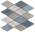 Mosaico Rombo Mix Blue
