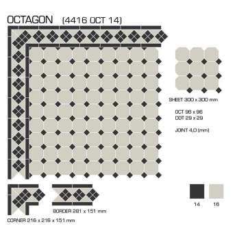 Керамогранит TopCer Victorian Designs (Викториан Дизайн) Octagon