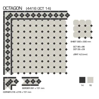 Керамогранит TopCer Victorian Designs Octagon