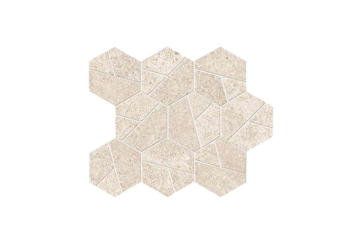 Керамогранит Atlas Concorde Boost Stone Ivory Mosaico Hex