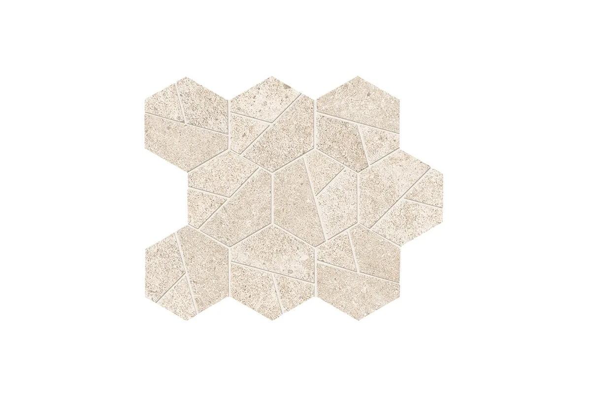 Керамогранит Atlas Concorde Boost Stone Ivory Mosaico Hex