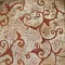 DAMASCO 1 Fondo Argento - Decoro Travertino Rosso 30,5 x 30,5