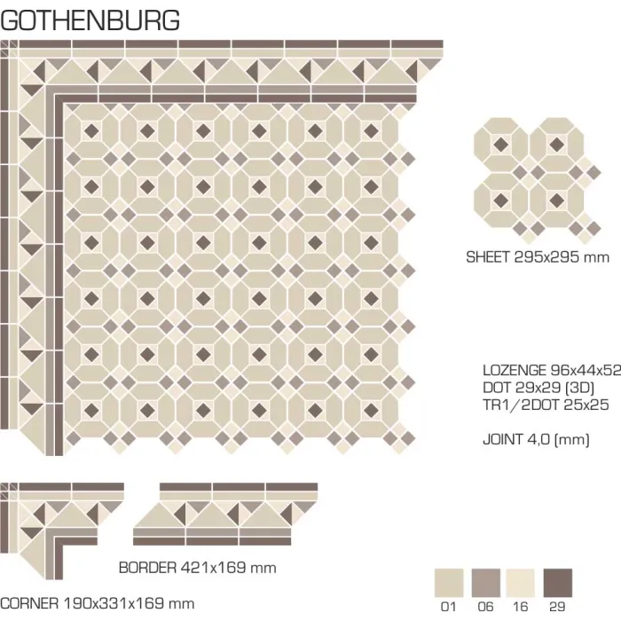 Керамогранит TopCer Victorian Designs Gothenburg