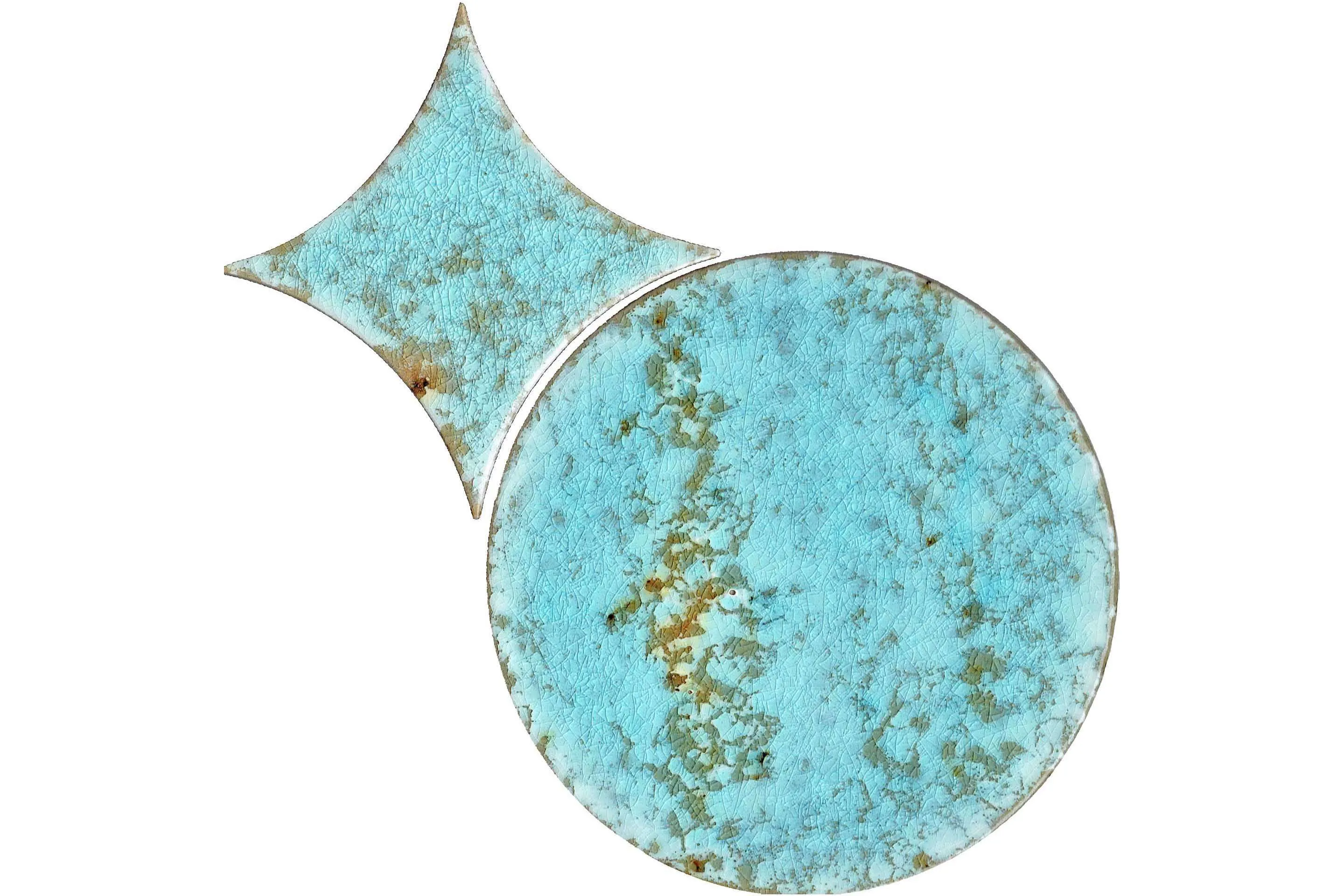Керамогранит AcquarioDue Circle Set Turchese Craquele