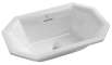CHINA LAVABO OTTAGONALE IN CERAMICA BIANCO
