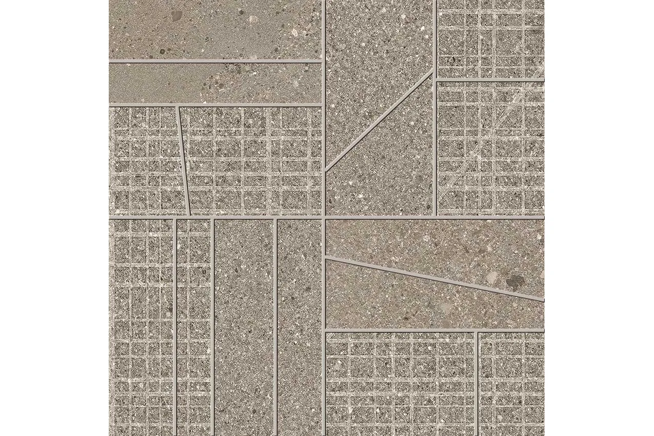 Керамогранит Ergon by Emil Group Grain Stone Mosaico Big Mix Taupe