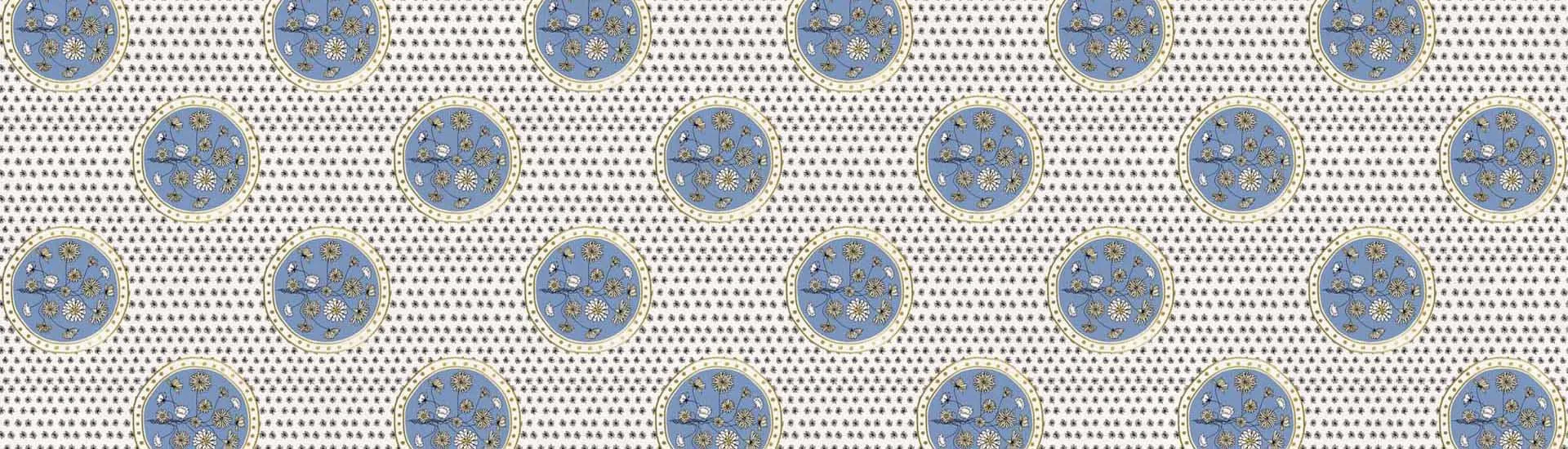 Керамогранит ABK Wide & Style Quel Mazzolin Di Fiori Avio-Oro