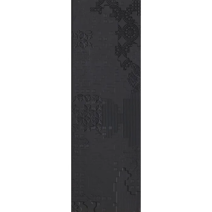 Керамогранит Mutina Bas-Relief Patchwork Relief Nero