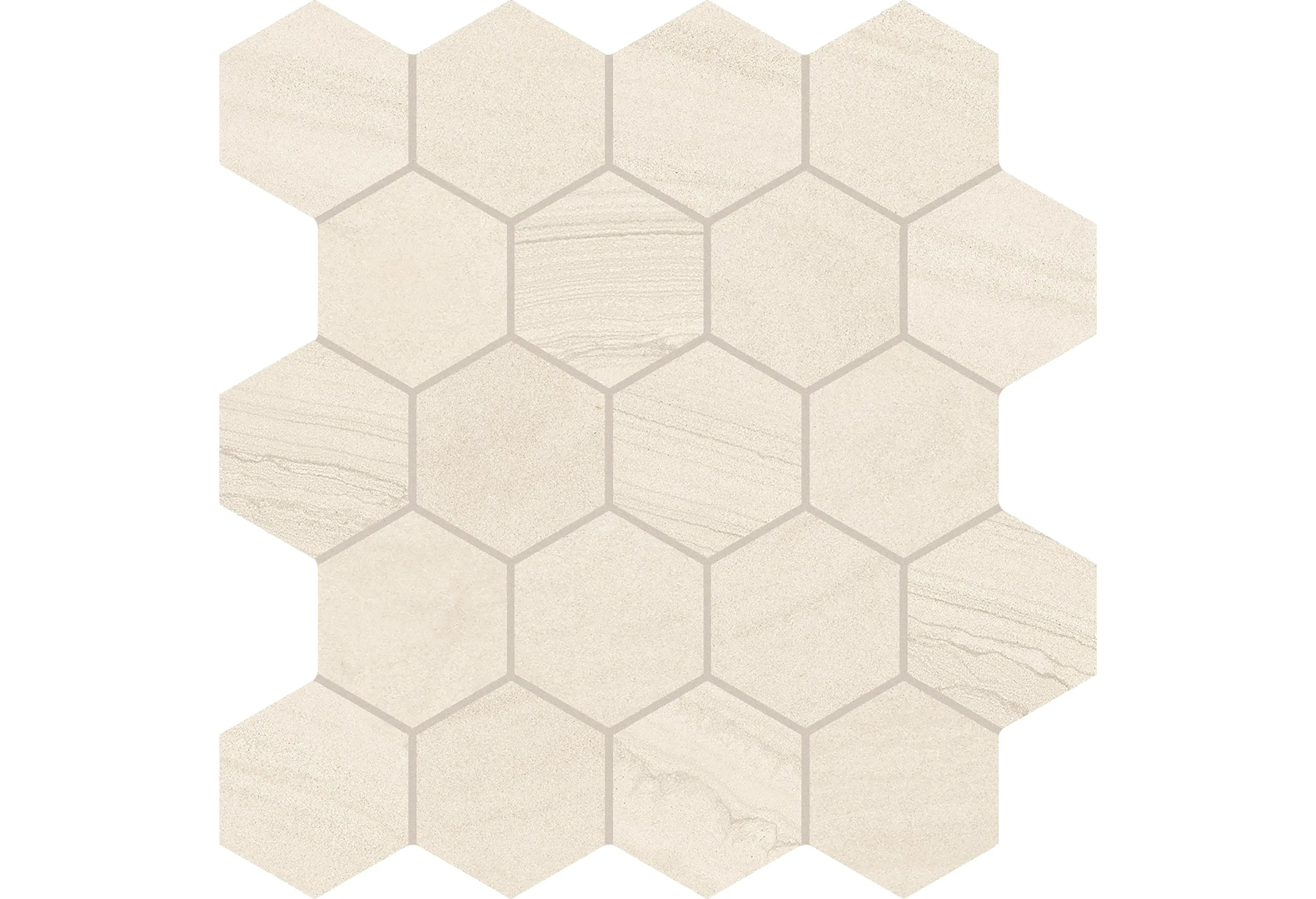 Керамогранит Provenza by Emil Group Varana Stone Beige Mosaico Hexagon Crosscut