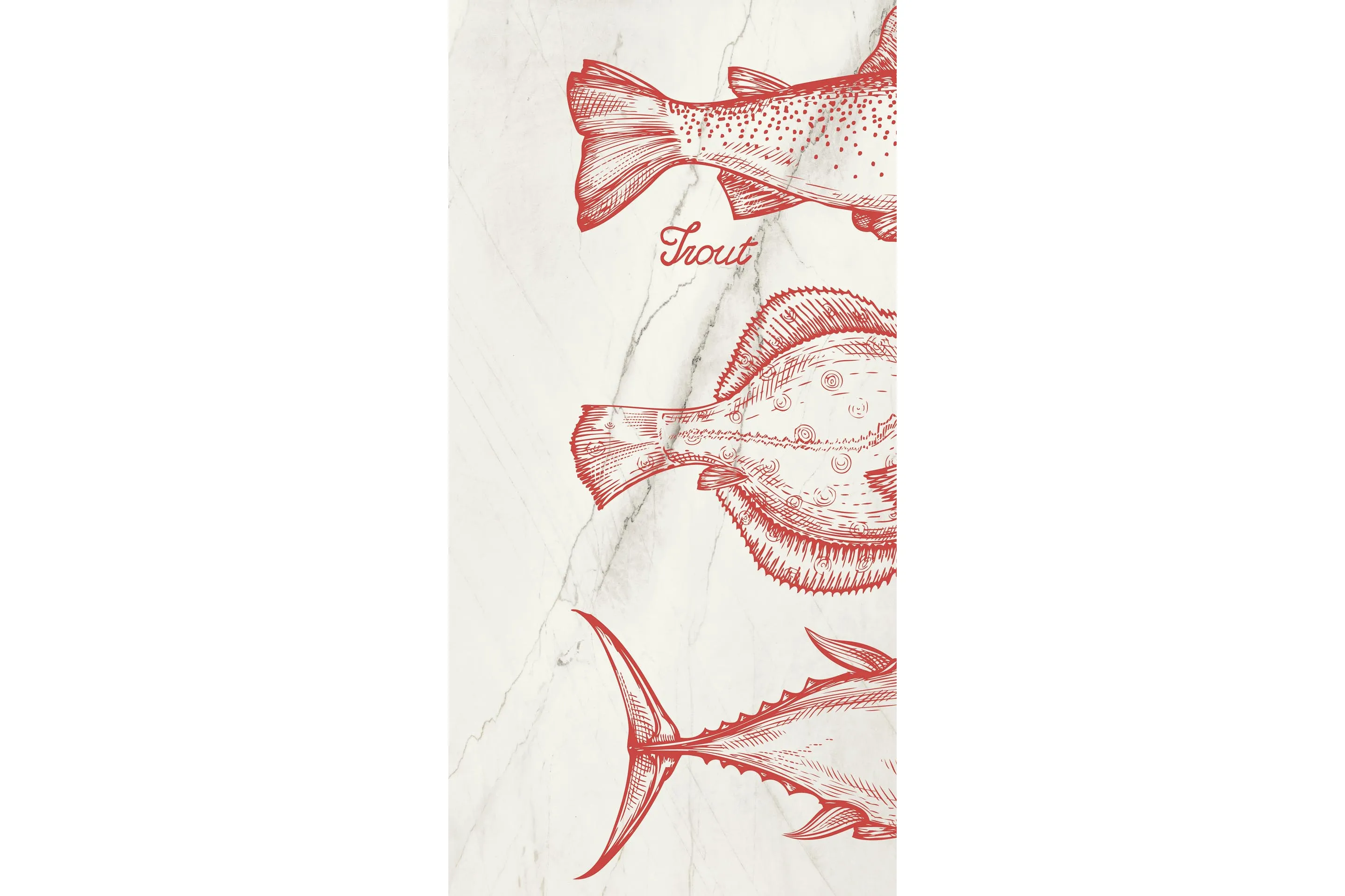 Керамогранит MaxFine by Iris FMG Design Your Slabs Retro Fish Red