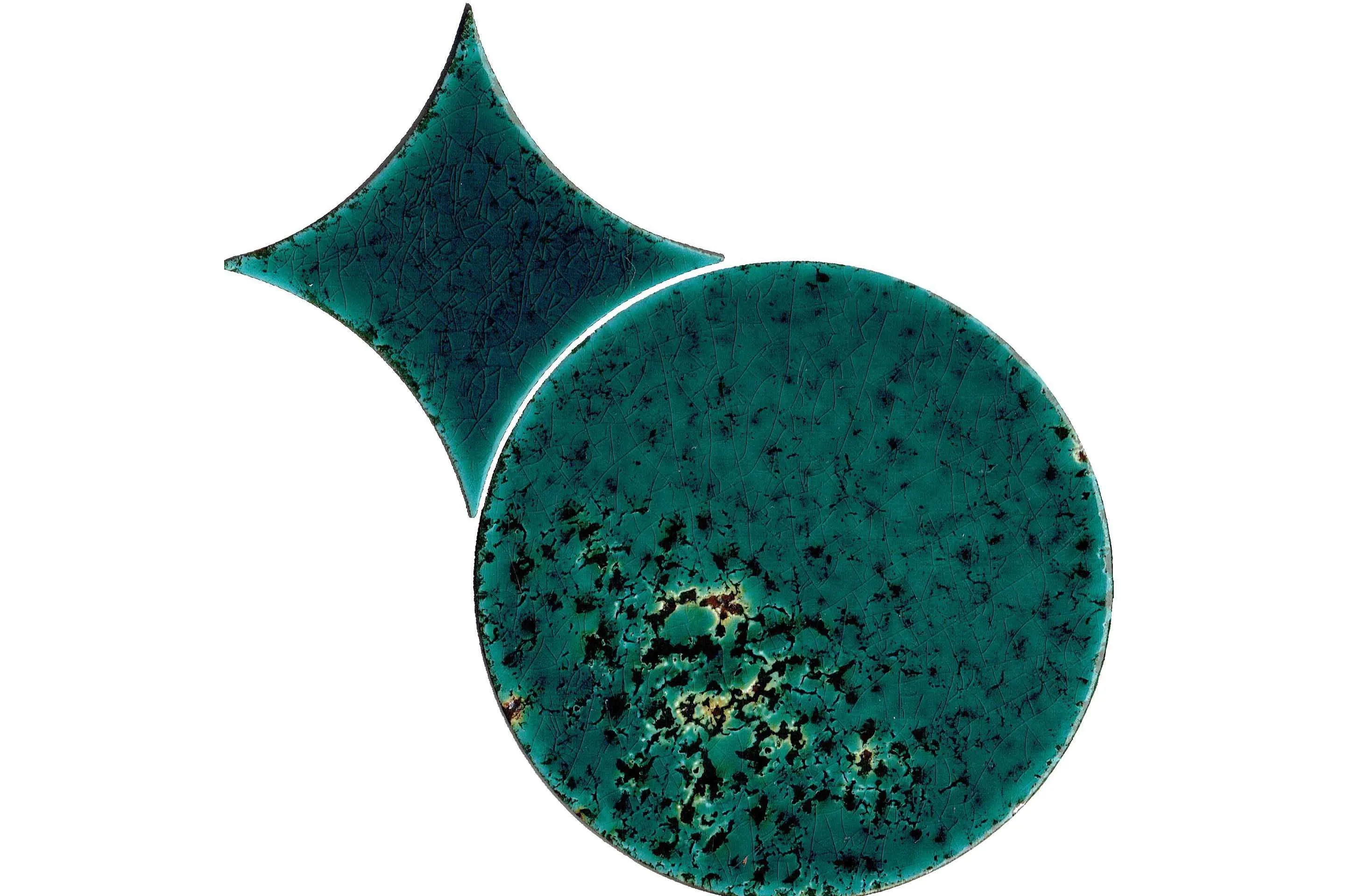 Керамогранит AcquarioDue Circle Set Smeraldo Craquele
