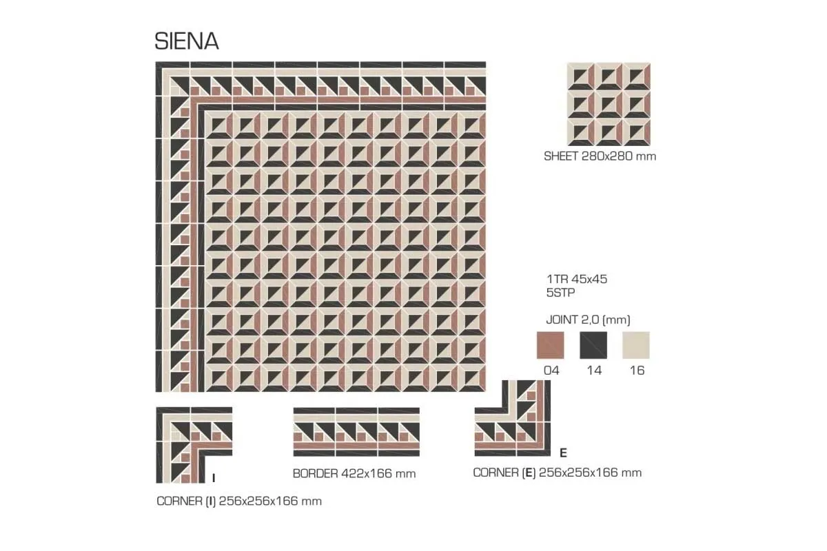 Керамогранит TopCer Victorian Designs Siena