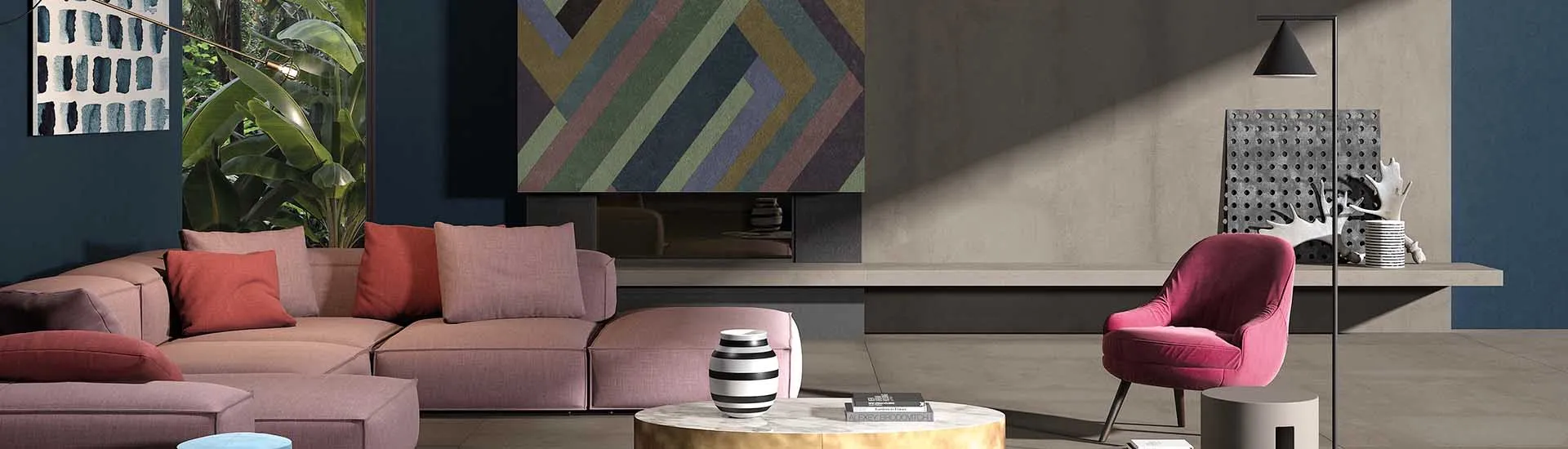 Керамогранит ABK Wide & Style Blocks Violet