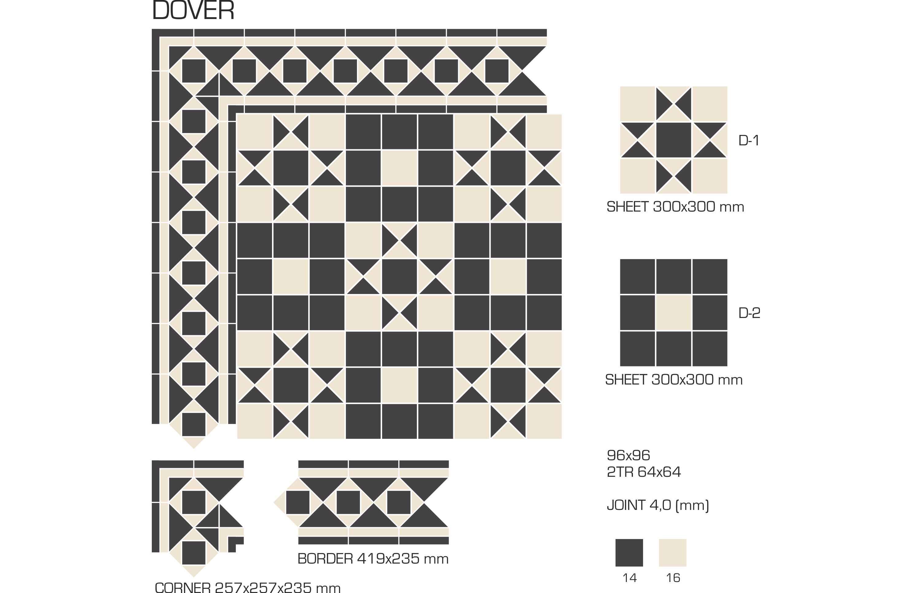 Керамогранит TopCer Victorian Designs (Викториан Дизайн) Dover