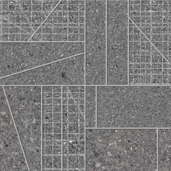 Керамогранит Ergon by Emil Group Grain Stone Mosaico Big Mix Dark