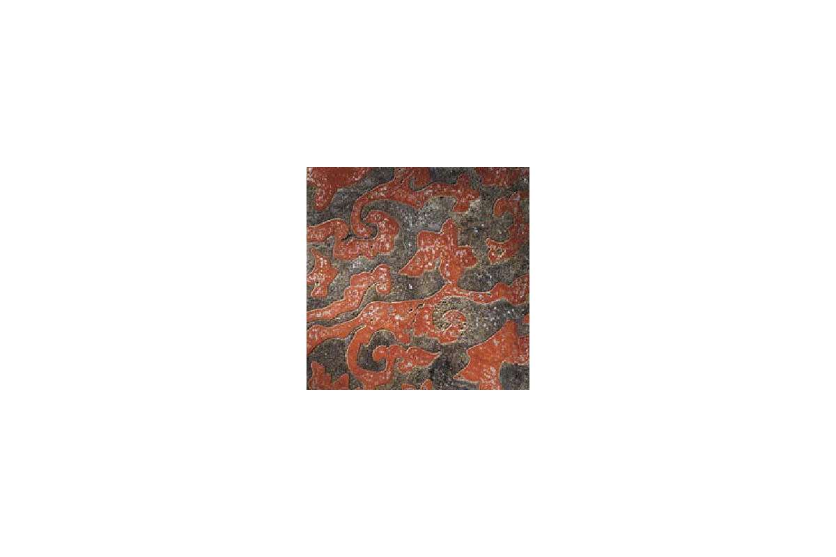 Мрамор Petra Antiqua Lacche 1 Heraldic Fondo Ferro - Decoro Travertino Rosso 30,5 X 30,5