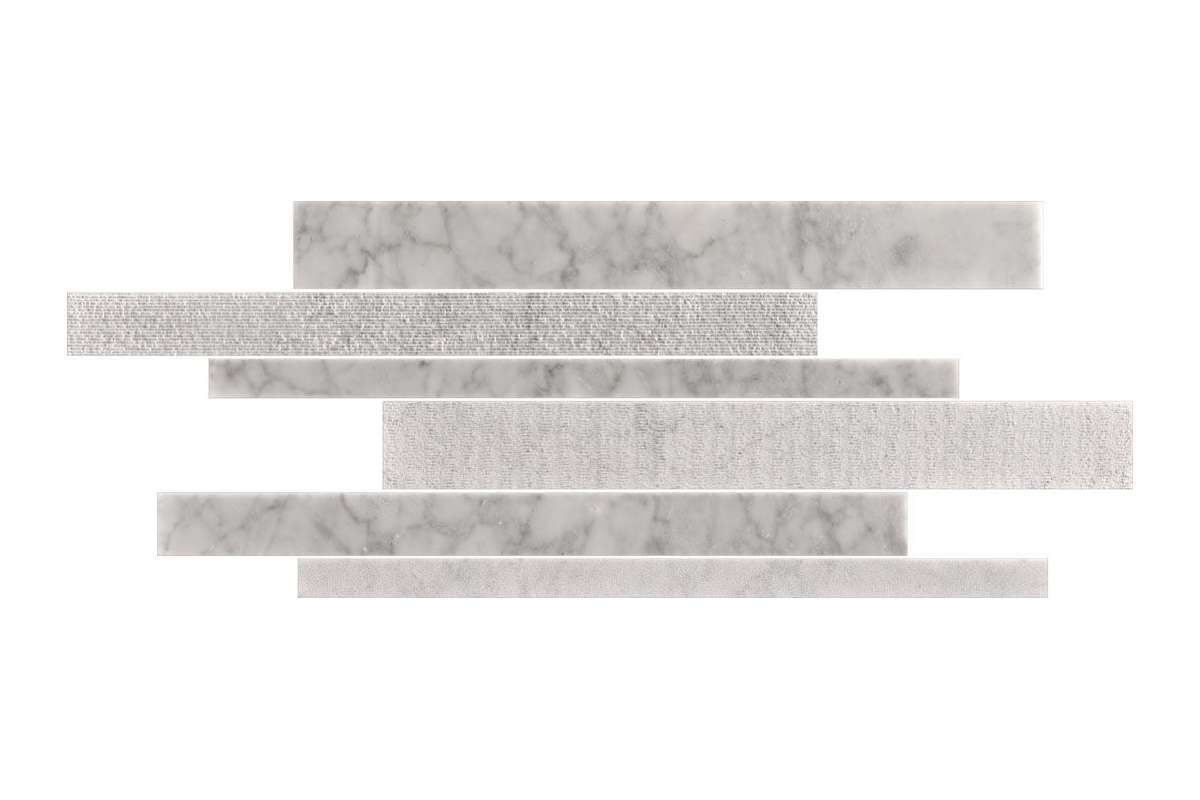 Мрамор Petra Antiqua Surfaces 1 Bianco Carrara Mosaico Murazzo Patch 3 Cm 3,5 X 60 - 5 X 60 - 7 X 60