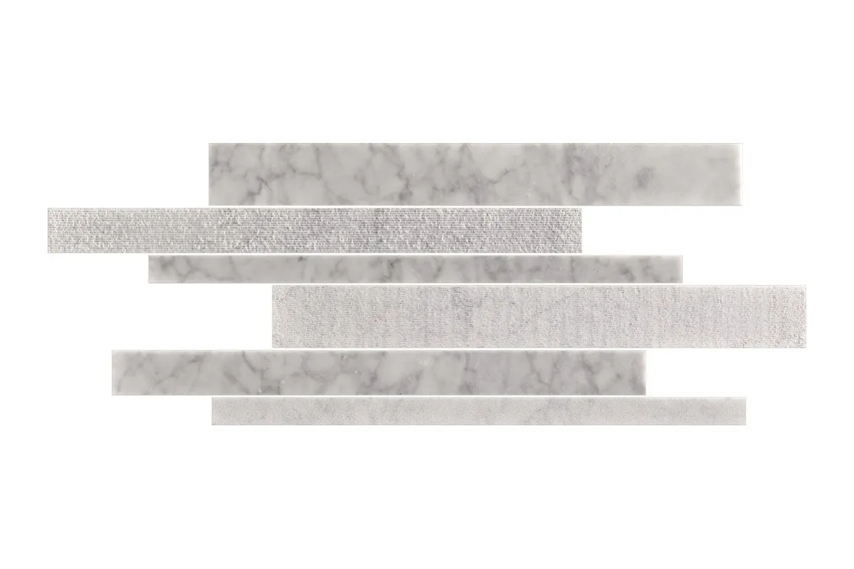 Мрамор Petra Antiqua Surfaces 1 Bianco Carrara Mosaico Murazzo Patch 3 Cm 3,5 X 60 - 5 X 60 - 7 X 60