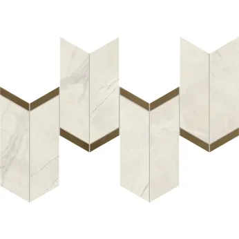 Керамогранит Atlas Concorde Marvel X Calacatta Perla Mosaico Chevron