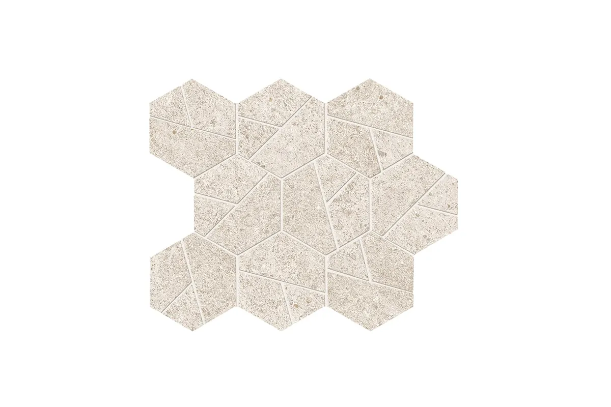 Керамогранит Atlas Concorde Boost Stone White Mosaico Hex