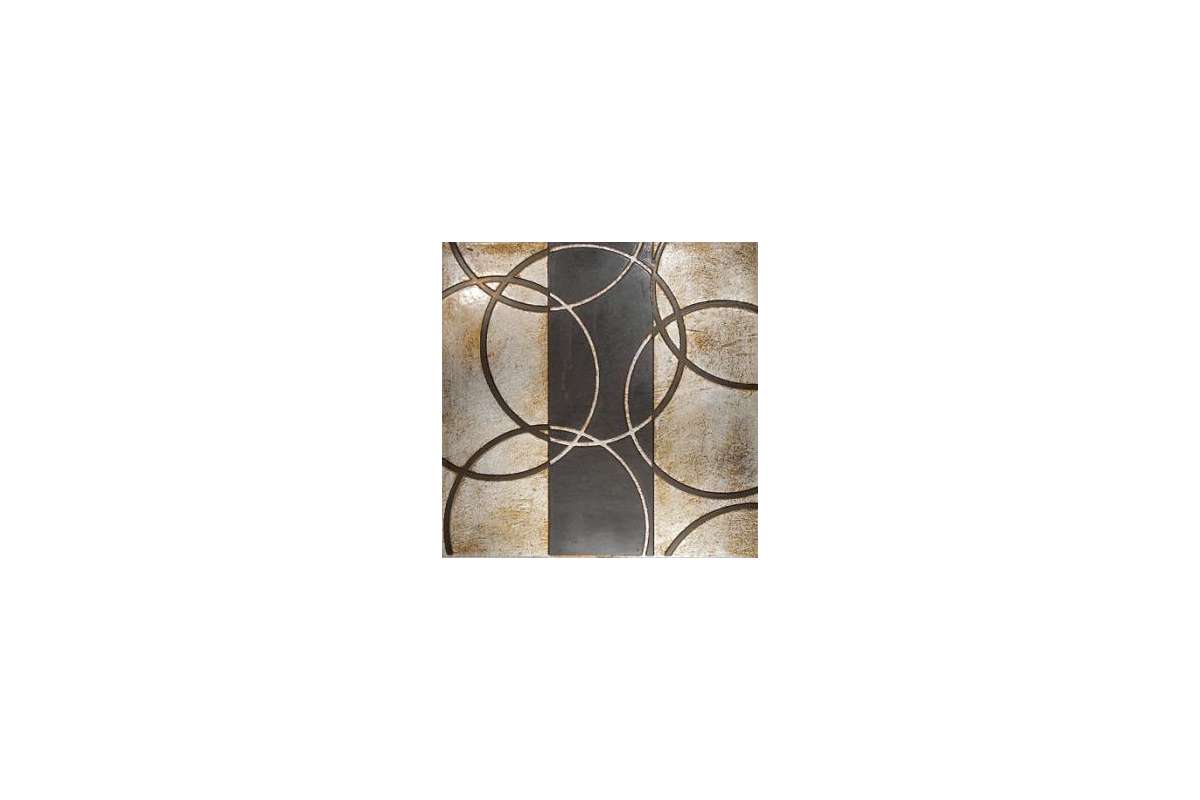 Мрамор Petra Antiqua Lacche 1 Optical 9 Fondo Argento - Decoro Londongrey 30,5 X 30,5