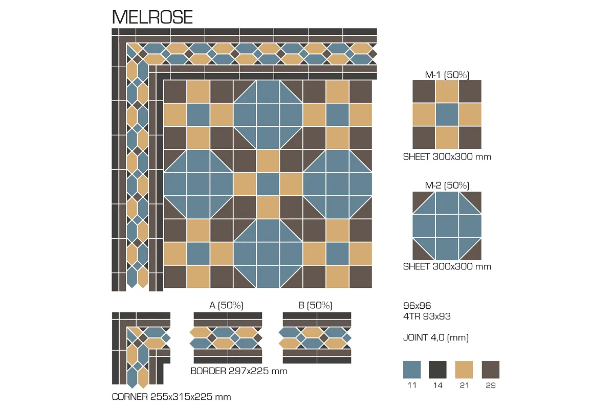 Керамогранит TopCer Victorian Designs Melrose