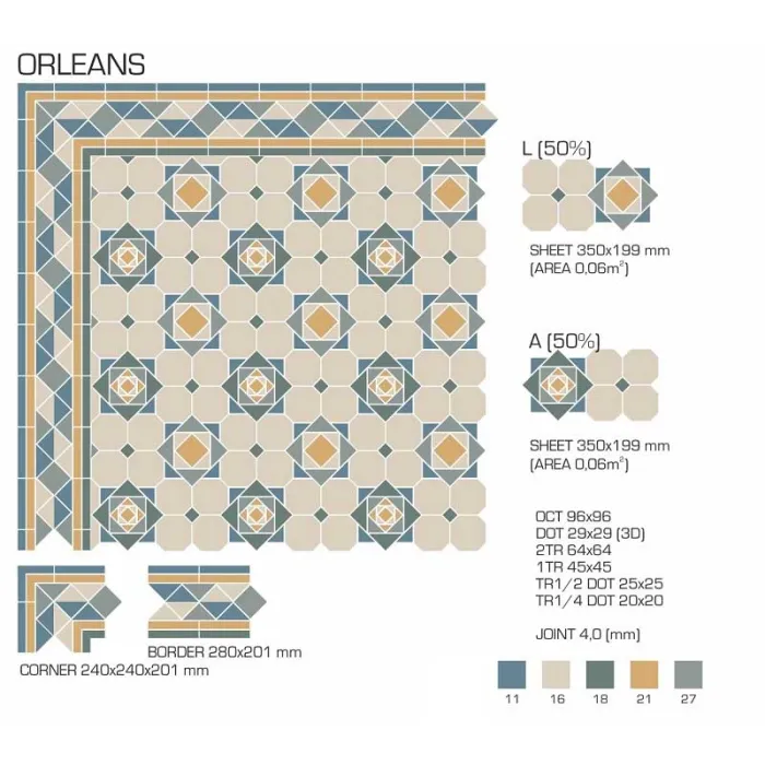 Керамогранит TopCer Victorian Designs Orleans