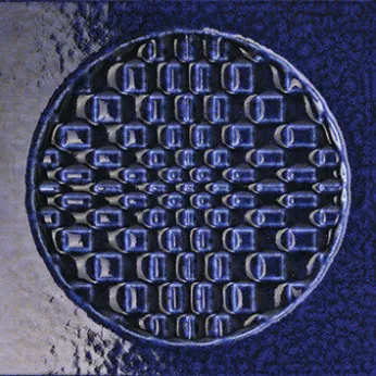 Керамогранит Iris Ceramica Citta di Faenza Decoro Geo Blu Crackle