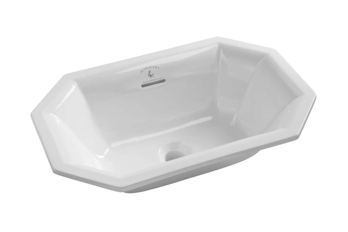 Originali Interni Italiani OPERA PRIMA CHINA LAVABO OTTAGONALE IN CERAMICA BIANCO