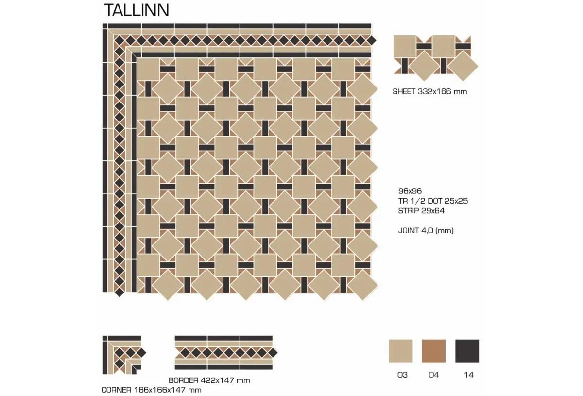 Керамогранит TopCer Victorian Designs Tallinn