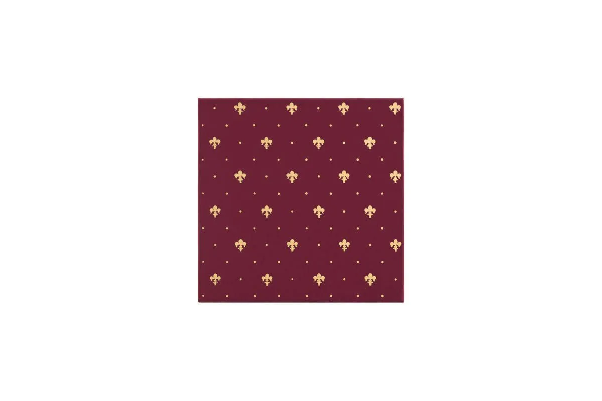 Керамогранит Petracers Grand Elegance Gold (Гранд Элеганс Голд) Giglio Oro Su Bordeaux