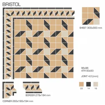 Керамогранит TopCer Victorian Designs Bristol