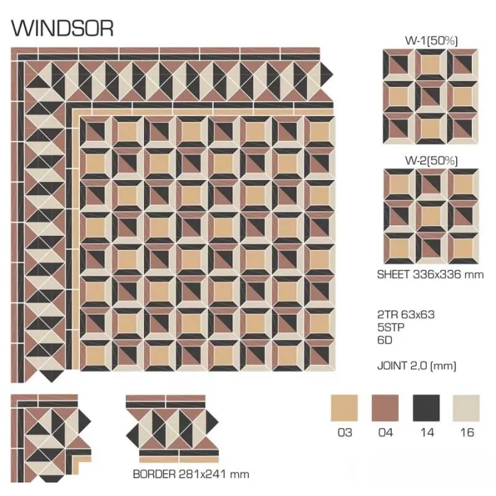 Керамогранит TopCer Victorian Designs Windsor