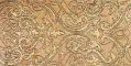 SHIRAZ 2 Fondo Travertino Noce - Decoro Oro 30,5 x 60