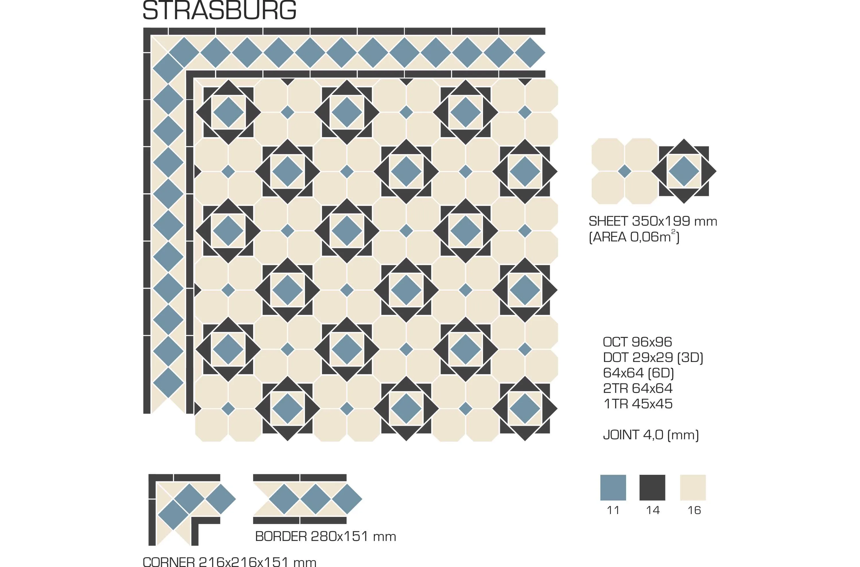 Керамогранит TopCer Victorian Designs Strasburg Design