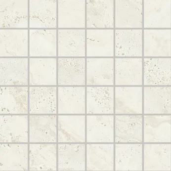 Керамогранит Provenza by Emil Group Unique Travertine Mosaico 5x5 Minimal White