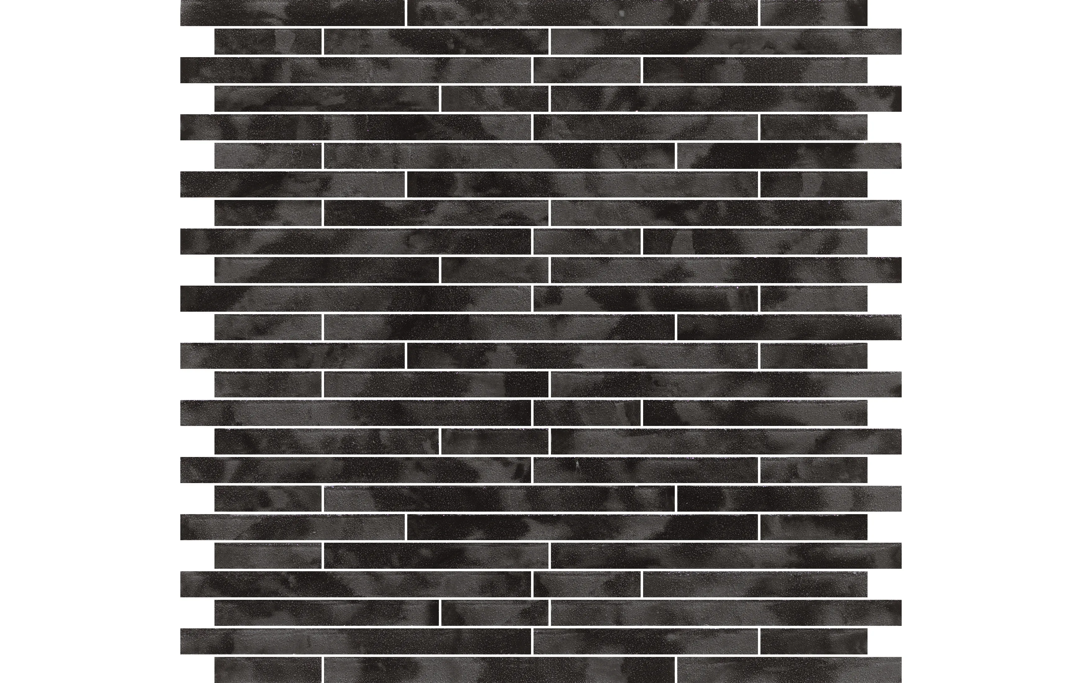 Керамогранит Settecento Nordic Stone Muretto Musiva Nero Pece Su Rete