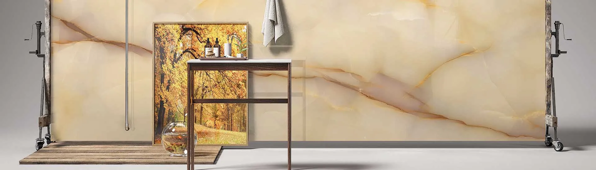 Керамогранит Level by Emil Group Marmi Onyx Miele Bookmatch B
