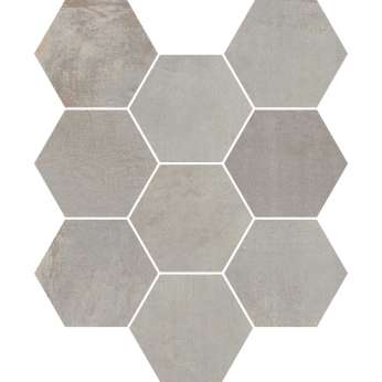 Керамогранит Casalgrande Padana Fusion Mosaico Esagoni Grey