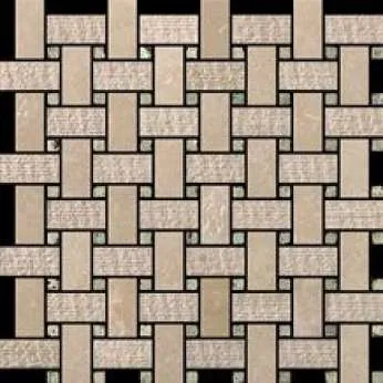 Мрамор Petra Antiqua Evolution basket velluto patch 8 botticino  CM 2,5 x 5