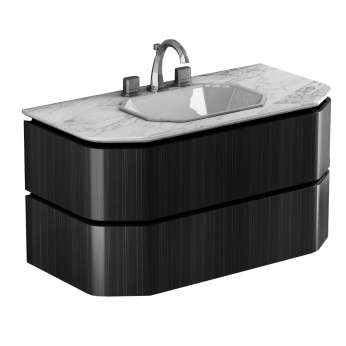 Originali Interni Italiani PRIMO ATTORE BASE PORTA LAVABO 108x55,5x58h 2 CASSETTONI