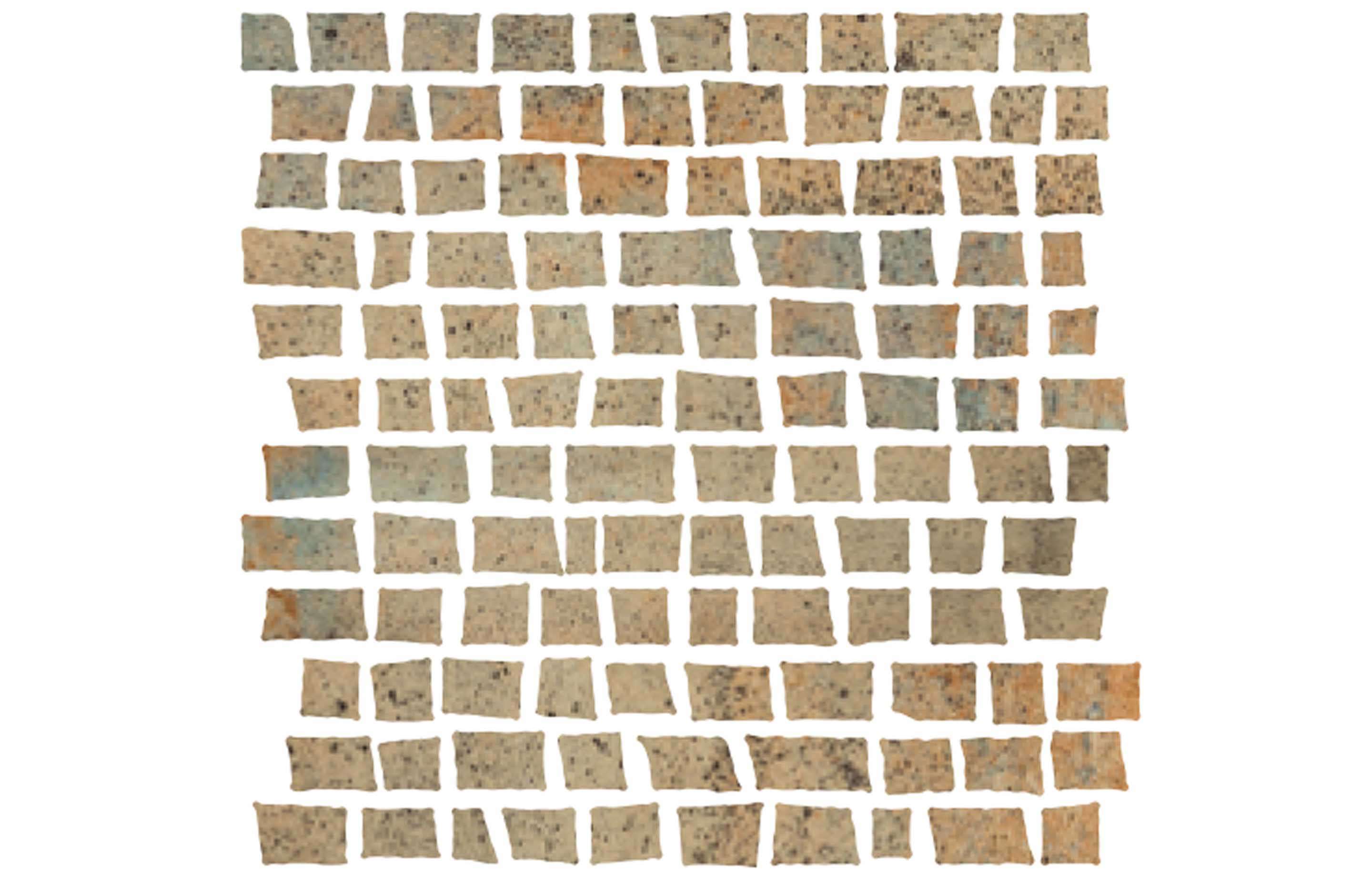 Керамогранит Cir Serenissima Costruire Mosaico Random Metallo Verde