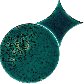 Керамогранит AcquarioDue Circle Set Smeraldo Craquele